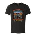 thumbnail image 2 of Wild Bobby, Main Street of America Route 66 Bike Motorcycle Cars and Trucks Mens Premium Tri Blend T-Shirt, Vintage Black, Large, 2 of 3