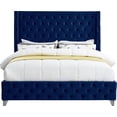 thumbnail image 6 of Meridian Furniture Savan Navy Velvet Full Bed, 6 of 22