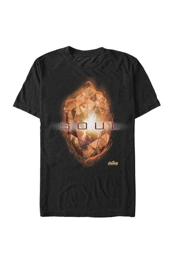 Men's Marvel Avengers: Infinity War Soul Stone Graphic Tee Black Medium