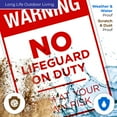 thumbnail image 5 of Pool Sign, No Lifeguard On Duty Sign,, 5 of 8