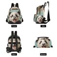 thumbnail image 2 of JIALIOU Mini Backpack Purse for Women Quilted Casual Daypack Small Travel Shoulder Bag, Panda Oil Painting, 2 of 7