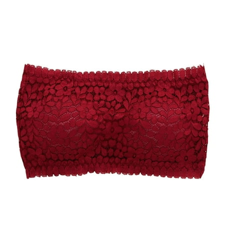 

Women Summer New Lace Off Shoulder Wrap Chest Anti-Slip Strapless Sexy Comfortable Bra Female Bralette Fitness Everyday Lingerie