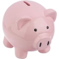 thumbnail image 1 of Ganz Piggy Money Bank, 6-inch Length, Pink, 1 of 1