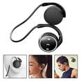 thumbnail image 3 of Auriculares deportivos con Bluetooth, compatible con reproducción de de , resistente al agua, estéreo, inalámbrico, con banda , Negro plateado, 3 of 8