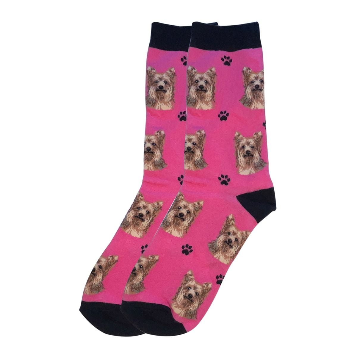 Ladies Pink Socks I Love Greyhounds Womens 