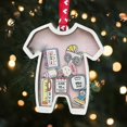 thumbnail image 6 of Christmas Ornament Personalized Baby's 1st Christmas Tree Decoration Christmas Ornaments/ Boys' Round, 6 of 6