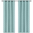 thumbnail image 2 of Curtain Jacquard Amberly 96L Aqua, 2 of 3