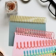 thumbnail image 3 of Pungan binder rings 18Pcs Notebook Spiral Binding Coils Colored Binder Rings Loose Leaf Binder Circles Plastic Binding Coils,10.63"X0.63"X0.63", 3 of 10