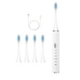 thumbnail image 3 of Brosse à Dents Soundwave Rechargeable avec 5 Têtes de Brosse 5 Modes Rappel de Changement de Zone de 30 Secondes Autonomie de 60 Jours, 3 of 8