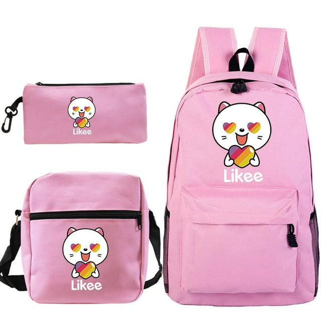 Juego de mochilas escolares Likee Backpack, bandolera, bolsa para lápices