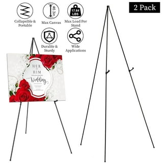 Tripod Display Easel Stand Floor Easel Holder Lightweight Tabletop Folding  Easel Art Drawing Easels for Posters Sign Wedding Canvas