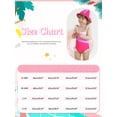thumbnail image 2 of Usaibhir Baby Girls Swimsuit Toddler Ruffled Bikini One-Piece Swimwear Baby Girl Bathing Suits Kids Swimming Bathing Beachwear 12M-4Y, 2 of 10