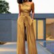 thumbnail image 1 of Monos Elegantes Mamelucos sin espalda para mujer Cintura alta Sexy Elegante Traje diario sexy (Caqui L) Cgtredaw para Mujer Caqui T M, 1 of 8