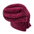 thumbnail image 2 of Plush Faux Rabbit Fur Throw Blanket – 60" × 80" Thick & Warm, Ultra Soft Fluffy Blanket for Couch, Bed, Sofa, Ideal Gift for Women (Burgundy), 2 of 7