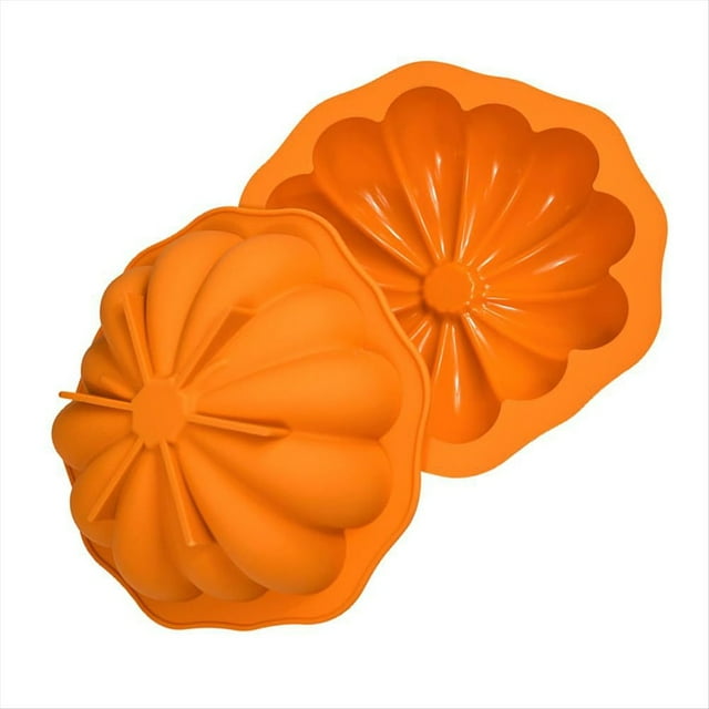 Molde de Mousse con Forma de Calabaza de 7 Pulgadas, Molde de Silicona para Pasteles 3D, Molde para Hornear, para Hornear Pasteles, Brownies, Molde para Pasteles de Halloween