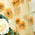 thumbnail image 3 of Yirtree Sheer Voile Shade Curtain Offset Print Tulle Window Door Drape Curtain for Bedroom Living Room Balcony Coffee House - Window Drape Durable Sunflower Sheer Curtain for Home, 3 of 8
