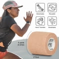 thumbnail image 2 of PINHEN Self Adherent Cohesive Bandages Wrap - 12Packs, 3" x 5 Yards, Non-Woven Self Adhesive Bandage Wrap for Thumb, Finger, Wrist, Ankle, Vet Wrap Bandages Tape, 2 of 8