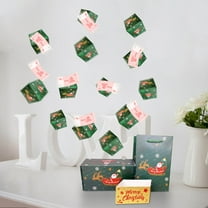 Nkmbld Money Explosion Gift Box, Merry Christmas Surprise Gift Boxes, Pop-Up Explosion Gift Unique Foldable Bouncing Envelope Box, Birthday and New Year Gifts, 16PC