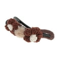 thumbnail image 5 of Unique Bargains 1 Pc Fashion Wool Floral Duckbill Hair Clips for Home Coffee Color, 5 of 5