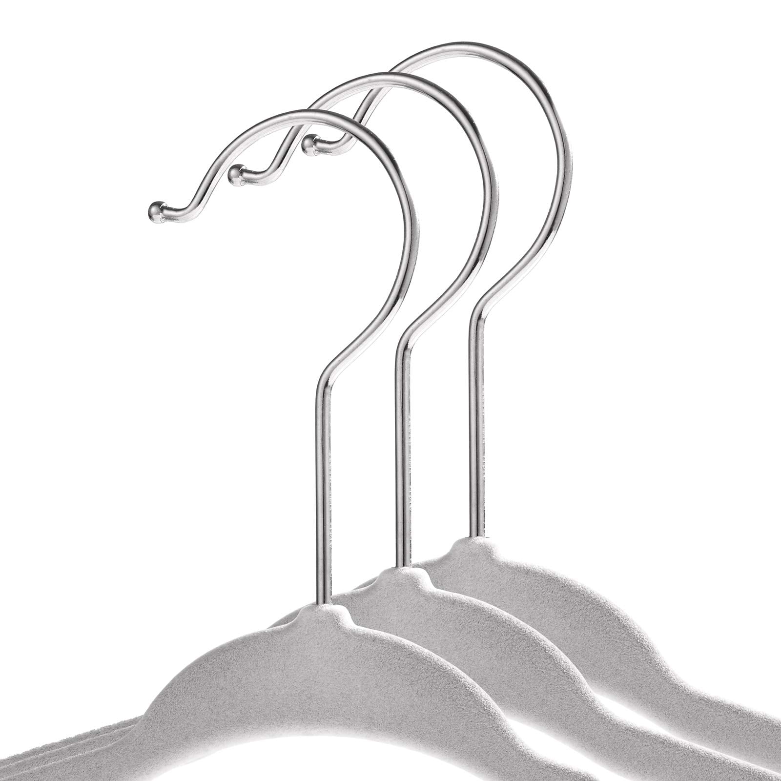50 Hangers - 11" Size For & Clothes Gray
