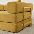 thumbnail image 6 of Convertible Couch Sofa Bed Foldable Floor Sleeper | Modern Fold Out Deep Seat Couch | Removable Backrest & Armrests | No Assembly Compression Sofa Sleeper for Living Room, Bedroom, Corduroy Yellow, 6 of 12