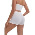 thumbnail image 3 of INSPIRE CHIC Women's Ice Silk Anti-Chafing Maternity Knickers High Rise Tummy Support Lightweight No Trace Panties XL White, 3 of 5