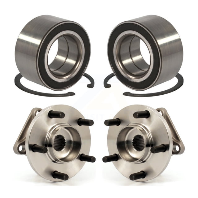 Kugel Front Rear Wheel Bearing and Hub Assembly Kit for Car 2007-2015 Mazda CX-9 AWD - Left Right Side (Driver Passenger) K70-101595