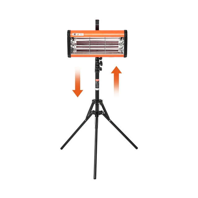 VEVOR Lampe de Durcissement Infrarouge, Portable/stand Double Usage, 2000W 0-90 min Minuterie