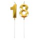 thumbnail image 1 of Golden Number Candles for Birthday Cake Celebration 2Pcs Pack, 1 of 4