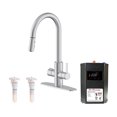 thumbnail image 1 of Westbrass Robinet d'Eau Chaude 4 en 1, Acier Inoxydable, 1 of 8