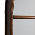 thumbnail image 6 of DecMode Traditional Windowpane Style Metal Wall Mirror with Polished Brown Finish, 34"W x 56"H, 6 of 14