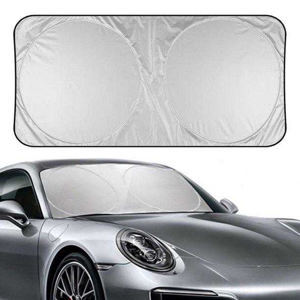 Car Windshield Sunshade (59 x28 ) Front Auto Car Windshield Sun Shade Folding Silvering Sun