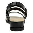 thumbnail image 2 of KAREN SCOTT Womens Black Hardware Detail Cushioned Xeena Round Toe Wedge Slip On Slingback Sandal 11 M, 2 of 4