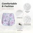thumbnail image 6 of Lsque Purple Butterfly Printed Women's Running Shorts with Liner Pockets,Elastic Quick Dry Workout Athletic Gym Yoga Shorts,Womens High Waist Shorts-Medium, 6 of 9