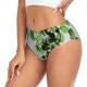 thumbnail image 2 of Fotbe Watercolor Green Leaves Calzones Estampados para Mujer – Ropa Interior de Algodón, Cómoda, Suave y Elástica-3X-Large, 2 of 6