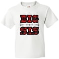 thumbnail image 3 of Inktastic Big Sis Buffalo Plaid Sister Youth T-Shirt, 3 of 5