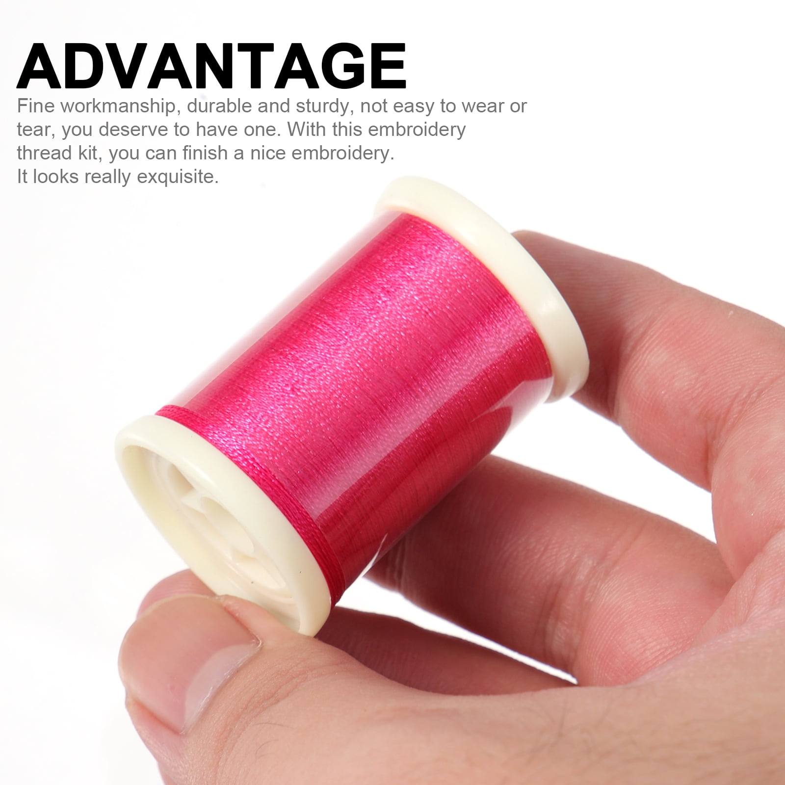 Tersarium 40 Rolls of Embroidery Thread DIY Embroidery Thread Colorful Sewing Thread Embroidery Kit