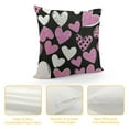 thumbnail image 4 of PHYHOO  I Love U XOXO Valentine Hearts Pink Throw Pillow Covers,  Love Wedding Cushion Case Decoration for Sofa Couch, 4 of 5
