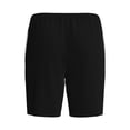thumbnail image 5 of Naloa Black Men's Short Pajama Pants, Lounge Comfort Shorts with Elasticized Waistband and Side Pockets - Large, 5 of 9