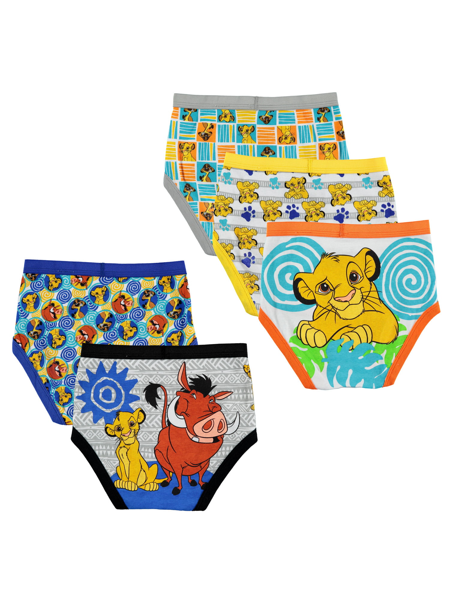 Boys Assorted 3-Pack Disney Lion King Themed Underwear Kids Boxers