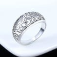 thumbnail image 4 of SmartBy Fashion Women Hollow Flower Band Handmade Finger Ring Engagement Jewelry Deor, 4 of 7