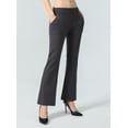 thumbnail image 3 of ALWAYS Women’s Bootcut Yoga Pants with Pockets – High Waist Stretch Work Pants Flare Leg Comfy Lounge Fit Charcoal 2X Large, 3 of 6