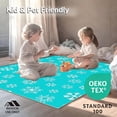 thumbnail image 4 of ODIKA 3'x5' Machine Washable Non-Slip Area Rug, Joyful Symphony Half Round Entryway Adornment High Traffic Rug, Blue, 605476, 4 of 5