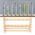 thumbnail image 3 of Test Tube Vial Glasses Holder Rack,Wooden Test Tube Rack Testing Tubes Holder Storage Supplies for School Laboratory, 3 of 7