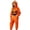 Z31-Orange, variant on YUEHUA Adult Halloween Cozy Onesie, Men Women Unisex Hooded Zipper Jumpsuit, Orange Pumpkin Face Print Relax Loungewear for Couple Indoor Wear