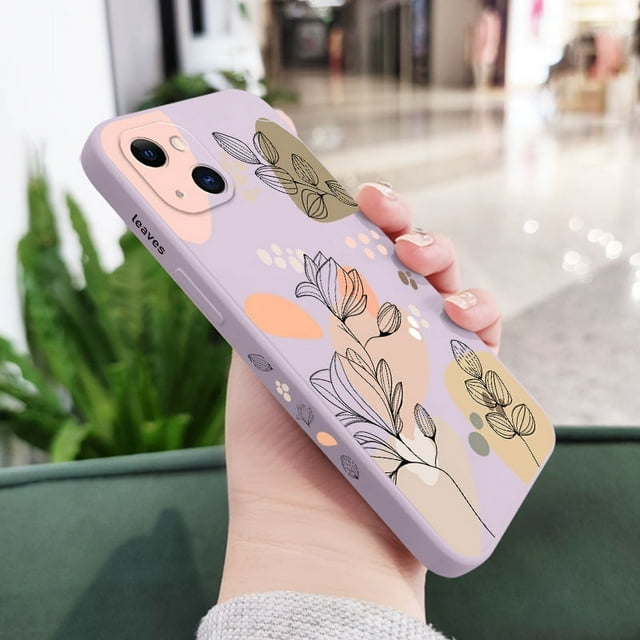 Abstract Plants Phone Case For iPhone 15 14 13 12 11 Pro Max Mini X XR XS MAX SE2020 8 7 Plus 6 6S Plus Cover YXQ