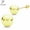 Yellow, variant on Tioneer 14K Solid White / Yellow Gold Minimalist Round Ball Screw Back Stud Earrings