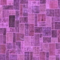thumbnail image 1 of Ahgly Company Indoor Square Patchwork Purple Transitional Area Rugs, 8' Square, 1 of 4