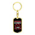 thumbnail image 4 of I Run You Ran Firefighter Stainless Steel or 18k Gold Premium Swivel Dog Tag Keychain, 4 of 8