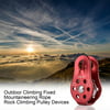 20KN Outdoor Climbing Fixed Mountaineering Rope Rock Climbing Pulley Devices